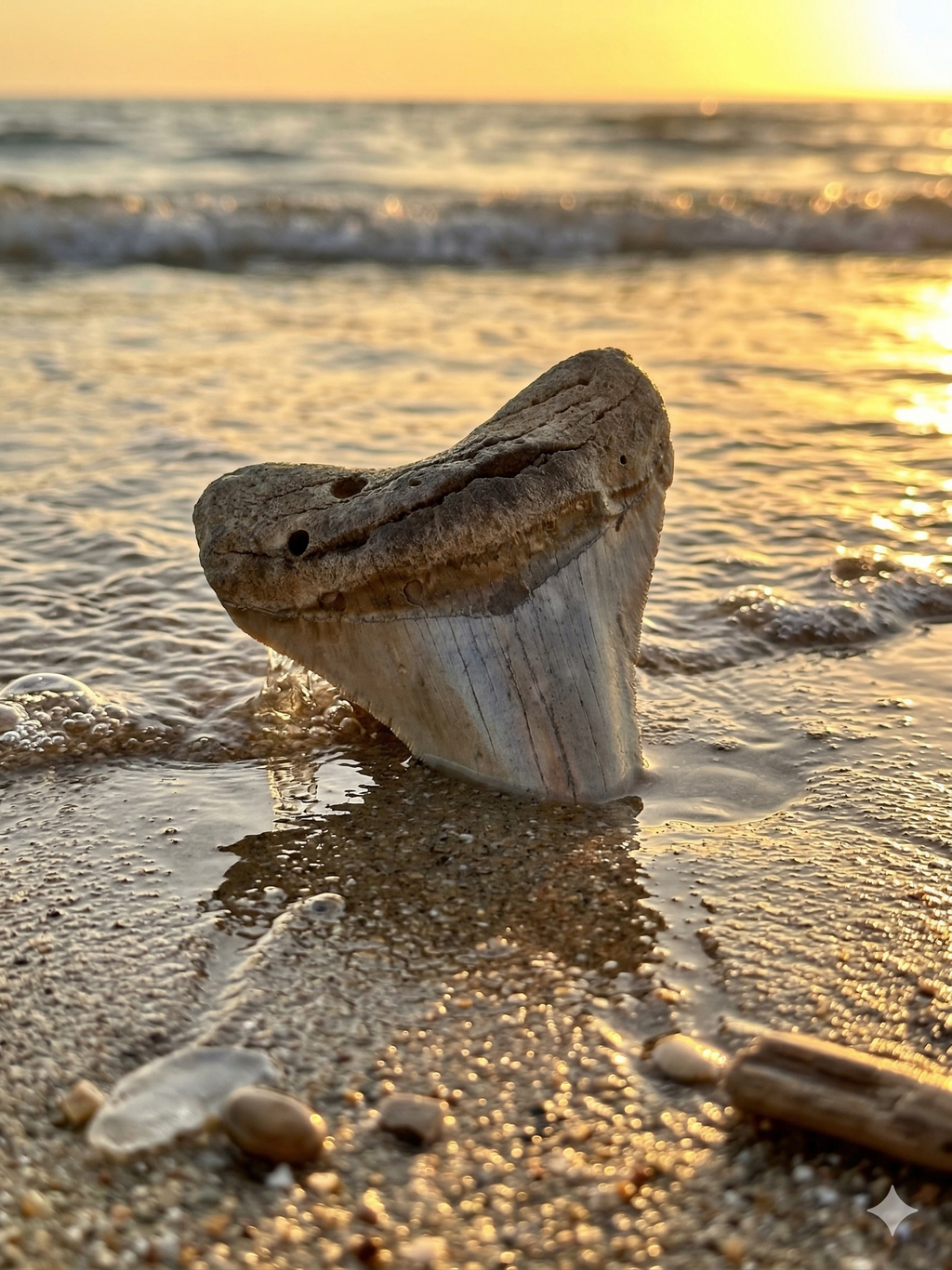 Fossil Megalodon Shark Tooth