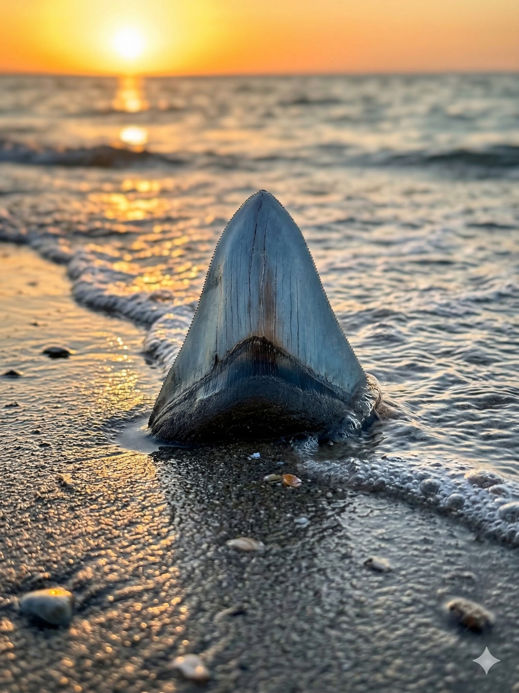 Fossil Megalodon Shark Tooth
