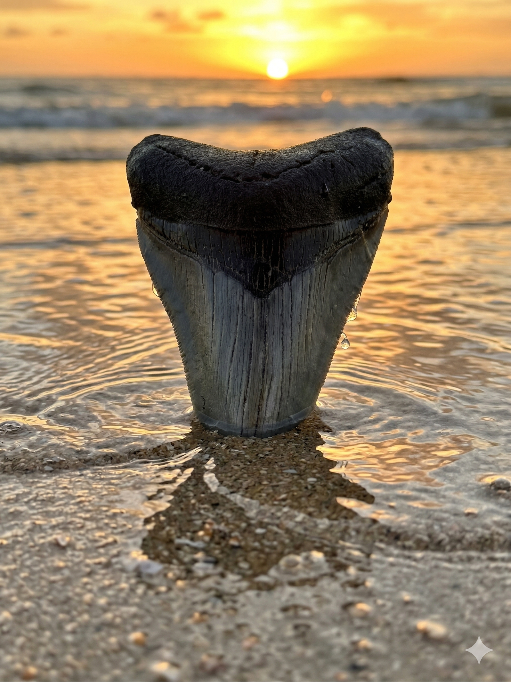 Fossil Megalodon Shark Tooth